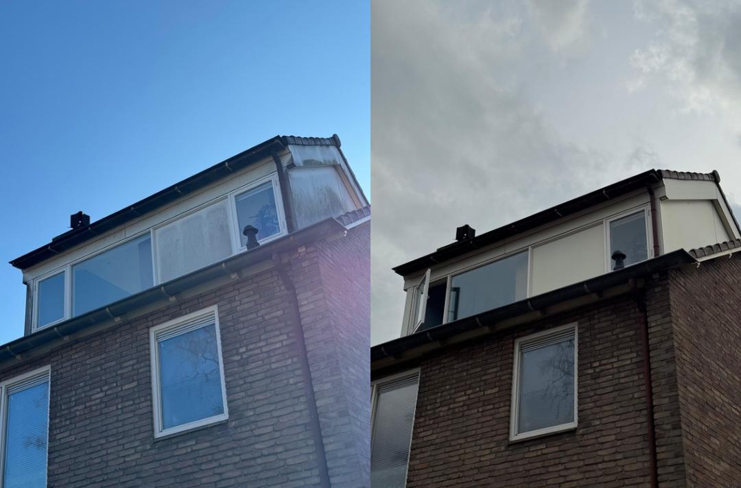 Schone dakpannen na professionele reiniging